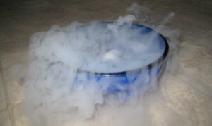 dry ice affect