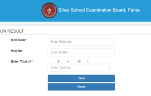 BIHAR BOARD 10TH RESULT